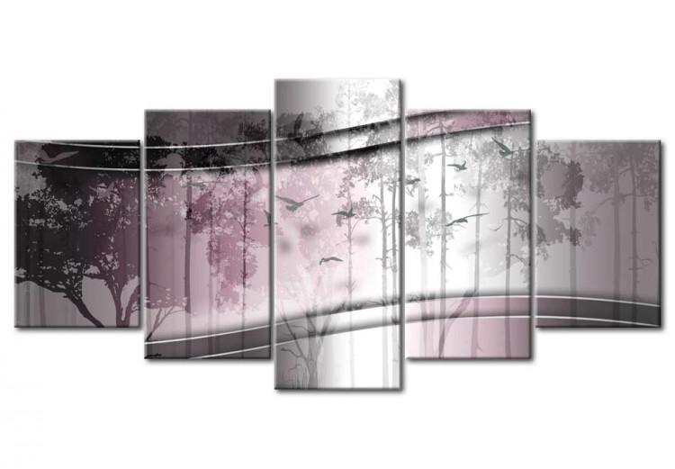 Canvas Print  Pink Reflection of Nature