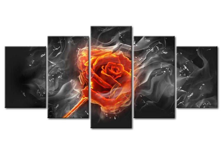 Canvas Print Fiery Rose