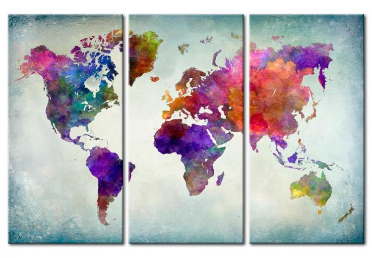 Canvas Print World in Colors