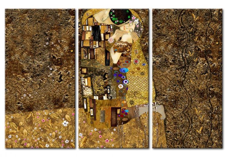 Canvas Print Klimt inspiration - Kiss