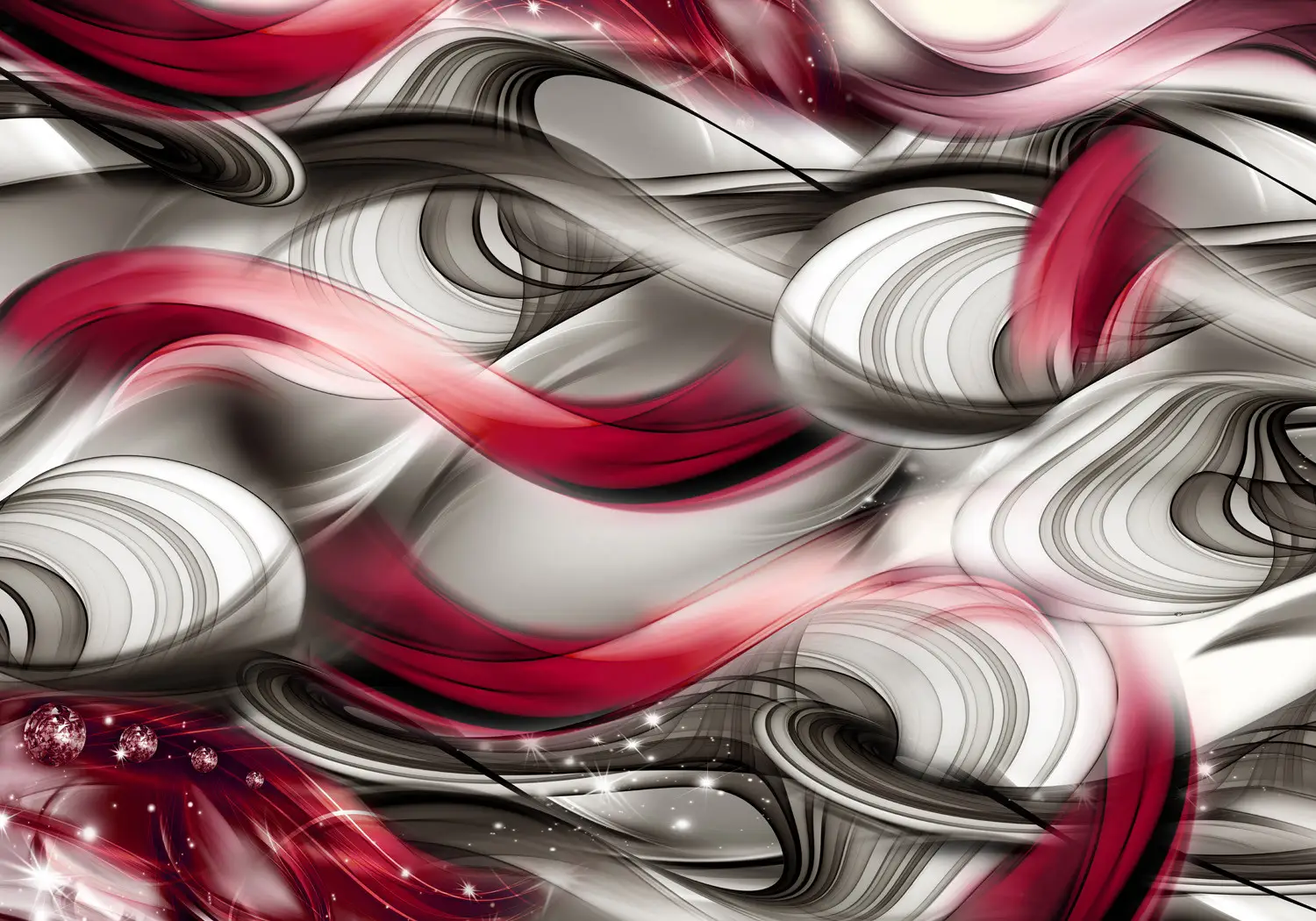 modern red and grey wallpaper