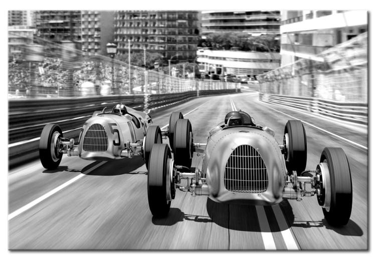 Canvas Print Old Cars Racing