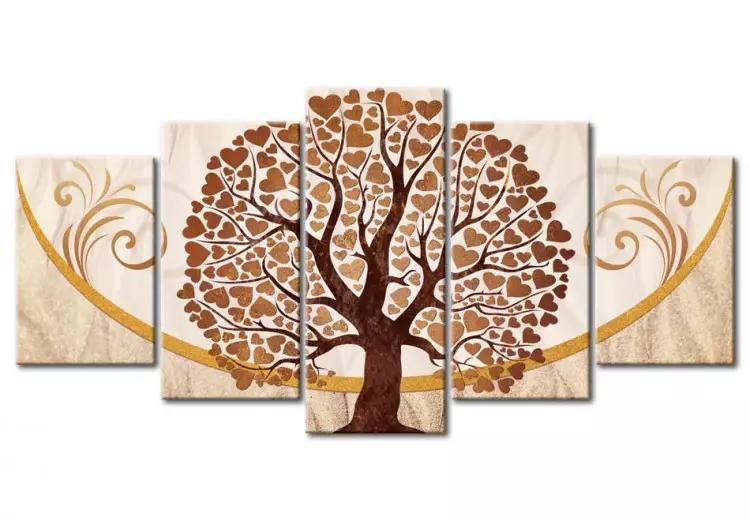 Canvas Print The Golden Tree of Love