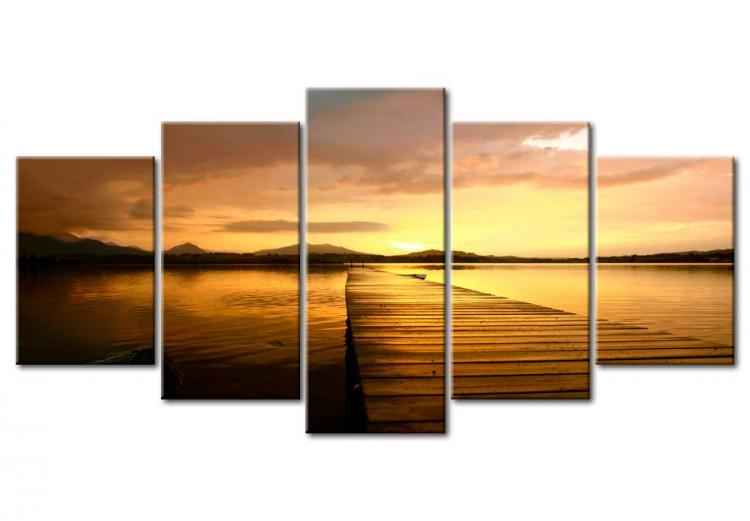 Canvas Print Sunset Island