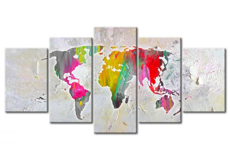 Canvas Print Illustration of the World