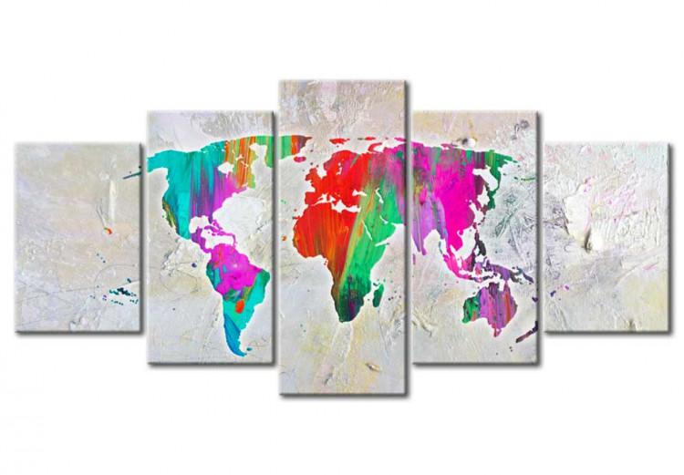 Canvas Print Colourful Planet