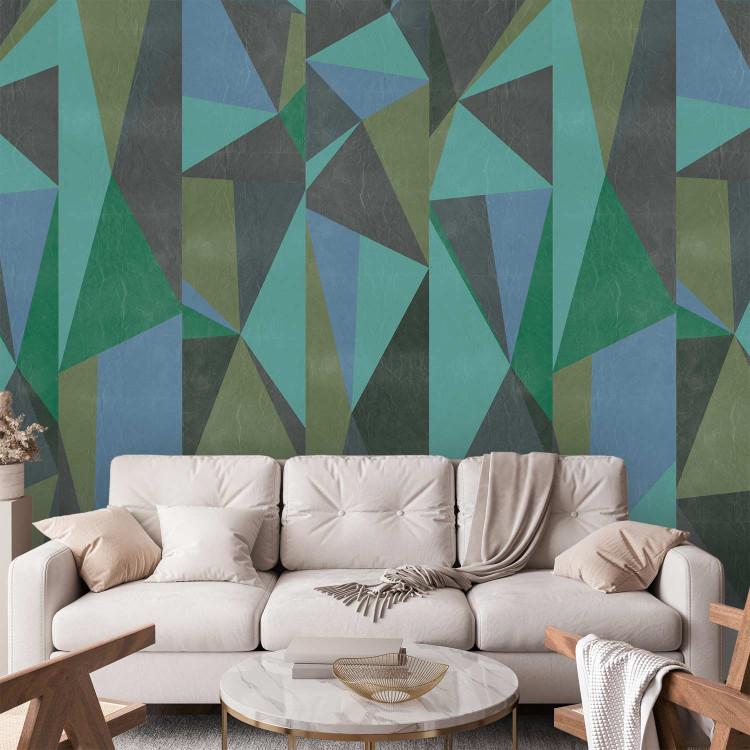Wallpaper Gray triangles