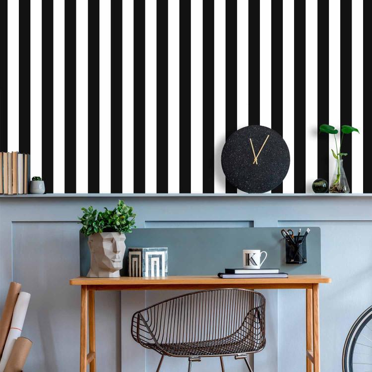 Wallpaper Zebra: black and white
