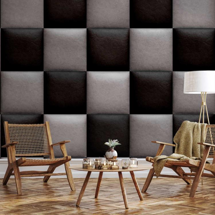 Wallpaper Leather chessboard