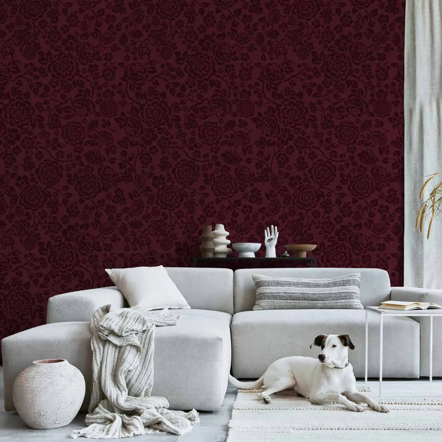maroon wallpaper uk
