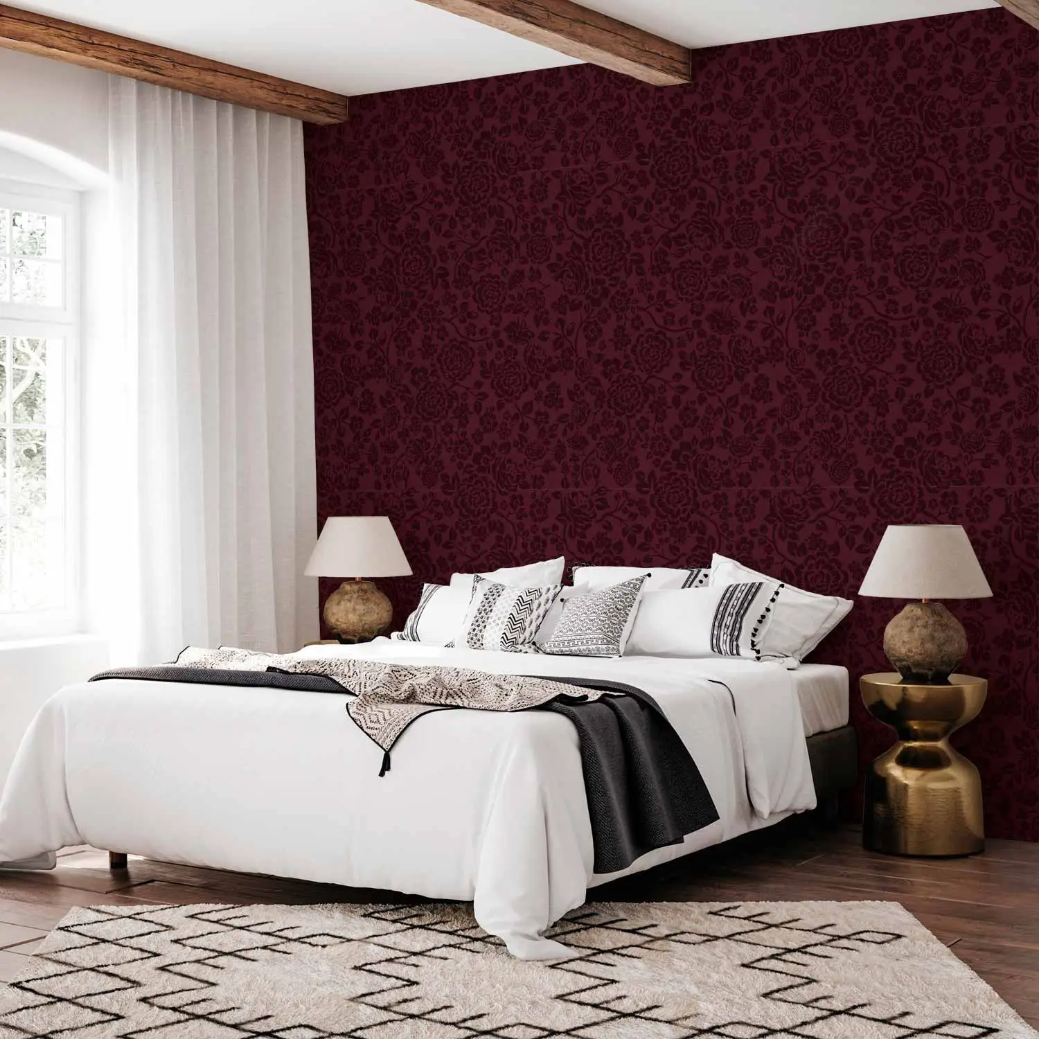 maroon wallpaper uk