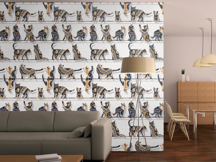 Wallpaper Patterned cats