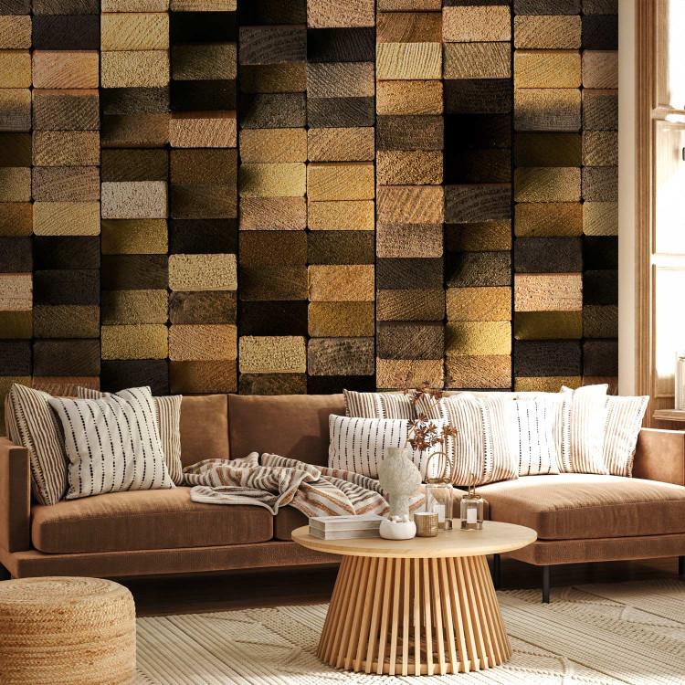 Wallpaper Protected by the Wooden Weave