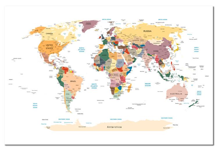 Canvas Print World Map: Travel Around the World