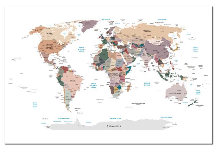 Canvas Print World Map: Where Today?