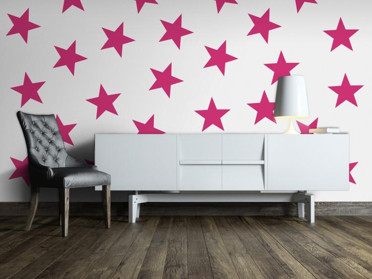 Wall Mural Pink Star
