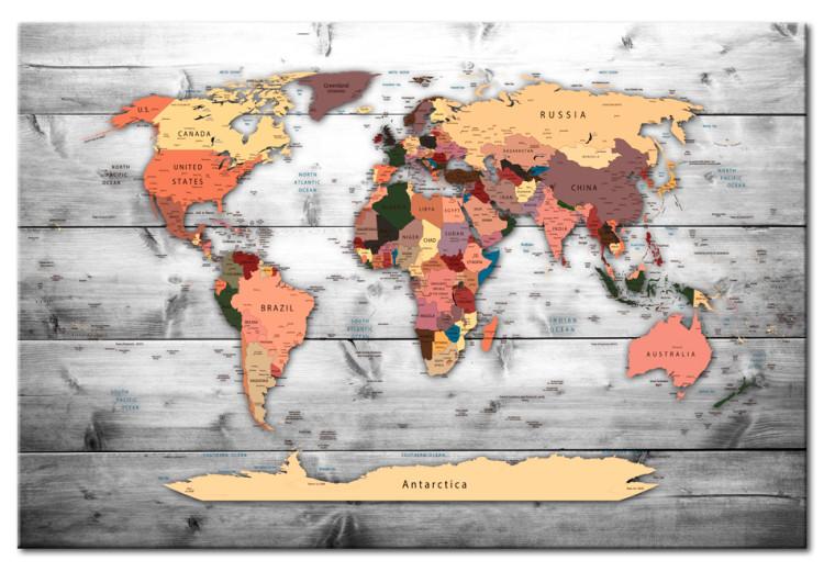 Canvas Print World Map: New Directions