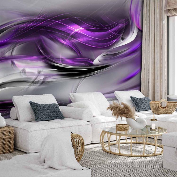 Wall Mural Purple Swirls II