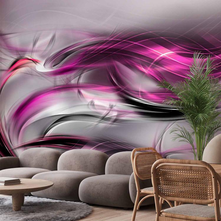 Wall Mural Pink Swirls II