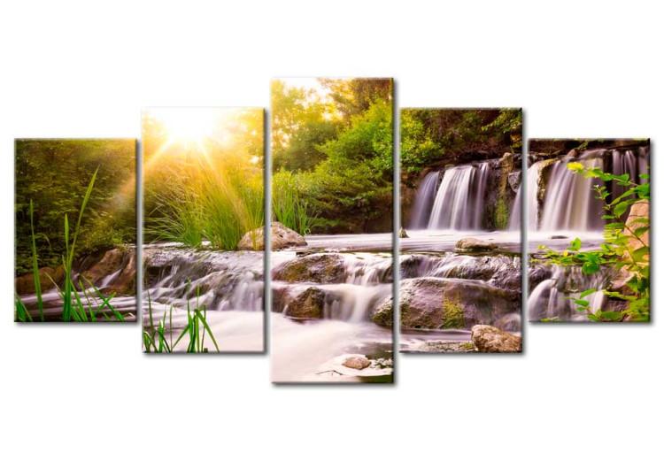 Canvas Print Forest Waterfall