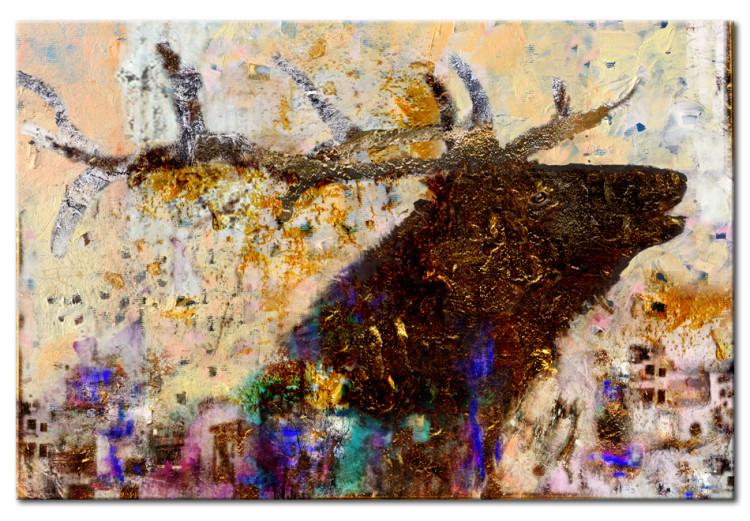 Canvas Print Golden Stag