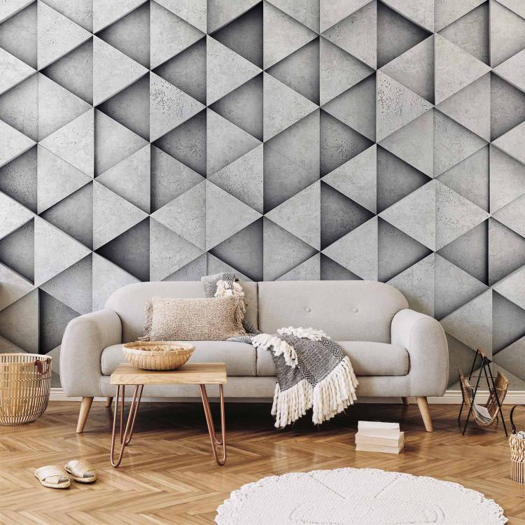 Wall Mural Grey Triangles