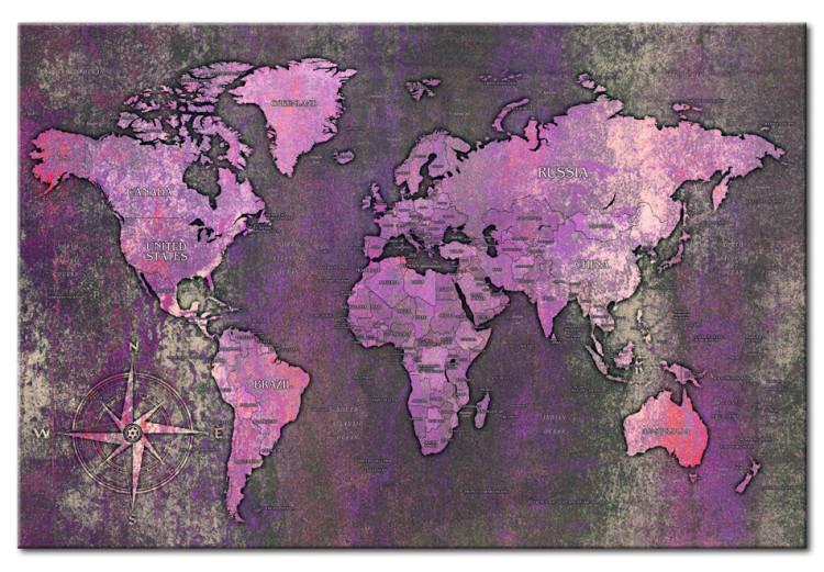 Canvas Print Amethyst Map