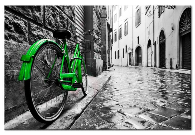 Canvas Print Vintage Green Bike