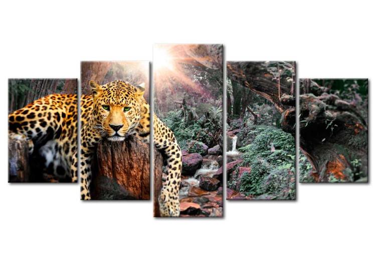 Canvas Print Leopard Relaxation