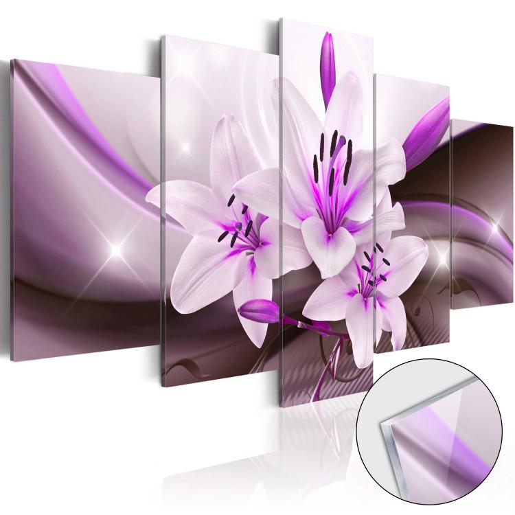Acrylic Print Violet Desert Lily [Glass]
