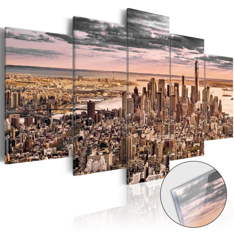 Acrylic Print New York City: Morning Sky [Glass]