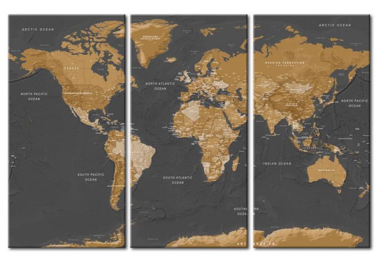 Canvas Print World Map: Modern Aesthetics
