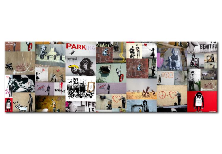 Canvas Print Art of Collage: Banksy II