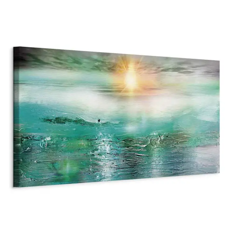 Peaceful Blue Landscape - Sunlight Over the Sea