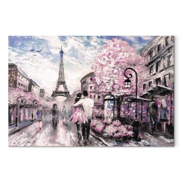 Canvas Print Pink Paris