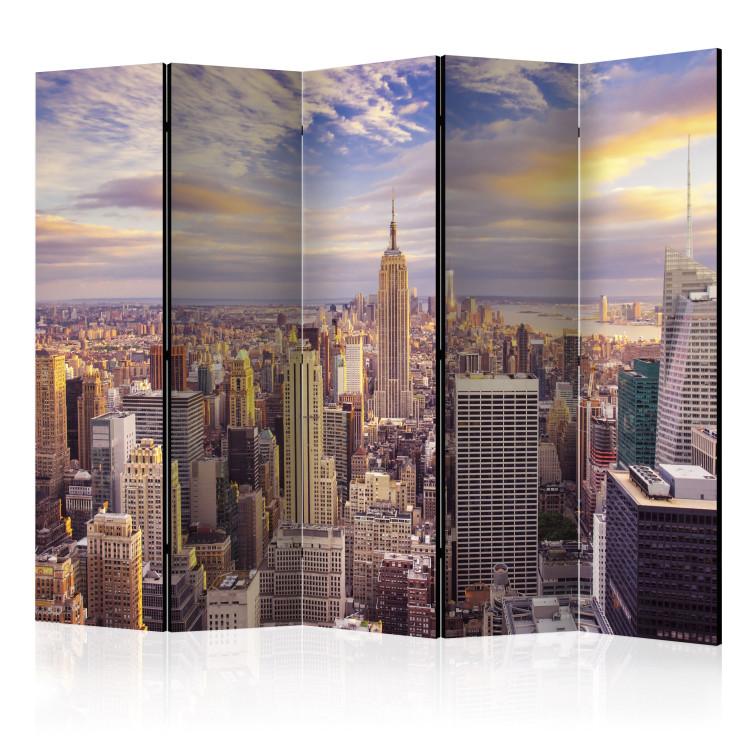 Room Divider New York Morning II - panorama of sunrise over New York City
