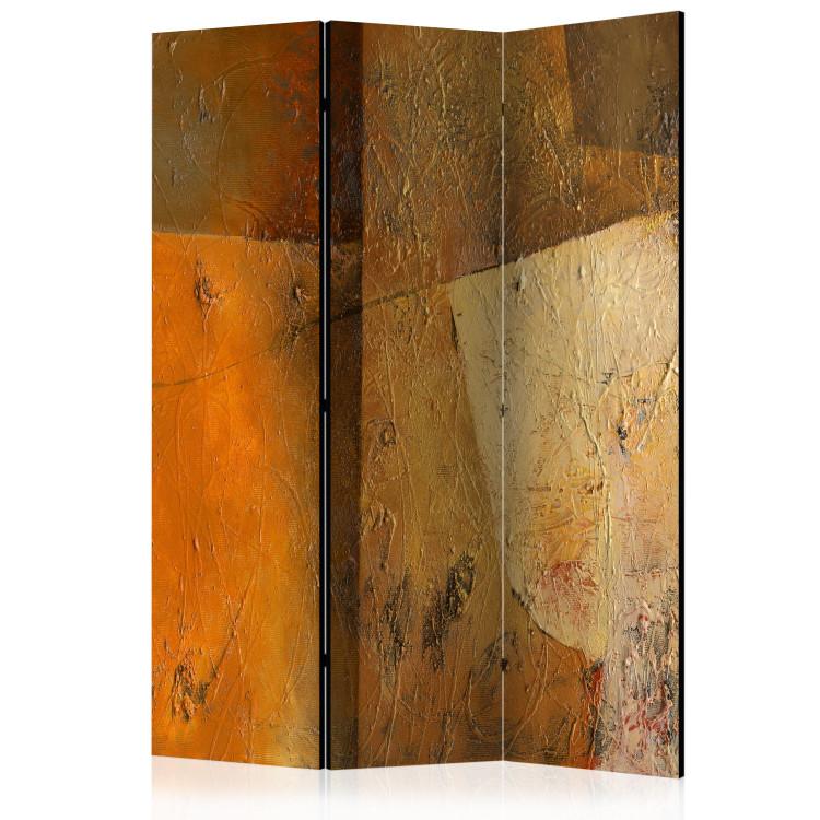 Room Divider Modern Artistry - texture of golden abstraction in the motif of expression