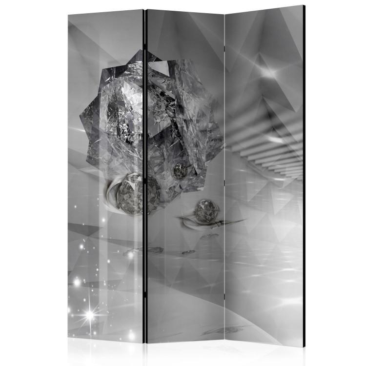 Room Divider Abstract Grayness - abstract diamond in corridor space