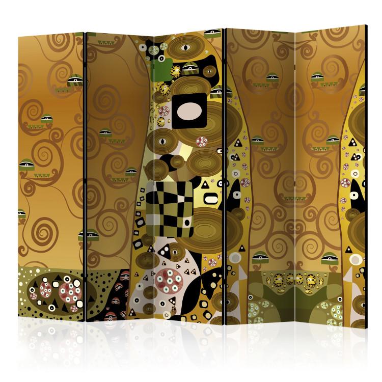Room Divider Artistic Geometry II - abstraction of figures in the style of Gustav Klimt