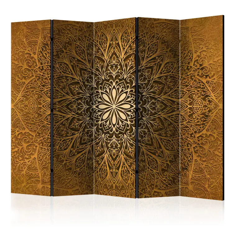 Sacred Circle II - brown mandala with oriental ornament motif