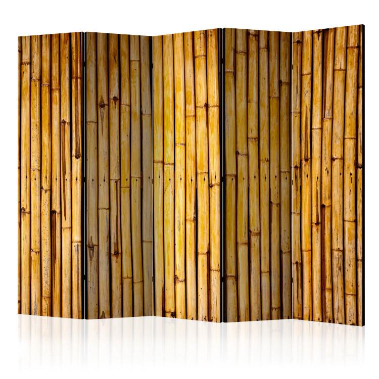Room Divider Bamboo Garden II - bamboo wood texture in oriental motif