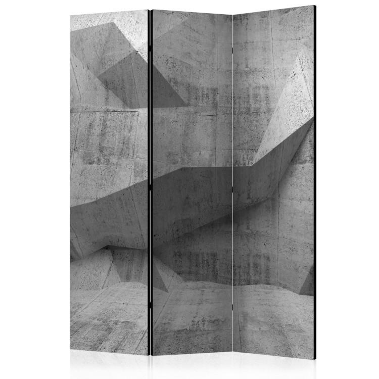 Room Divider Concrete Geometry - abstract texture of concrete construction in 3D