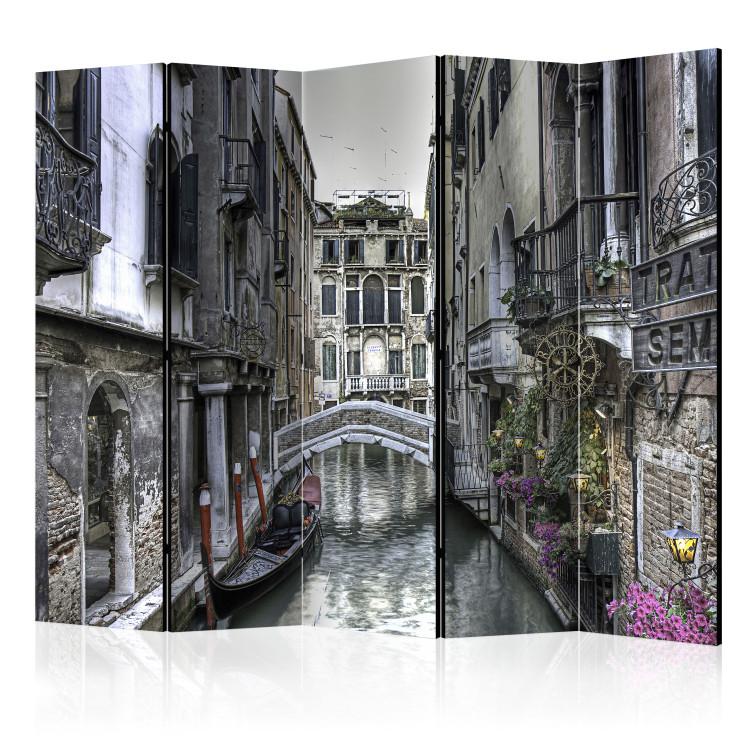 Room Divider Romantic Venice II - romantic architecture of a flooded city