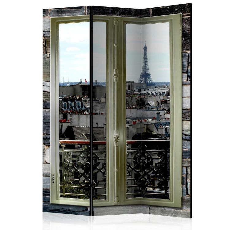 Room Divider Views of Paris - window texture overlooking the city architecture