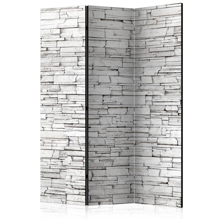 Room Divider White Enchantment - architectural texture of white stone brick