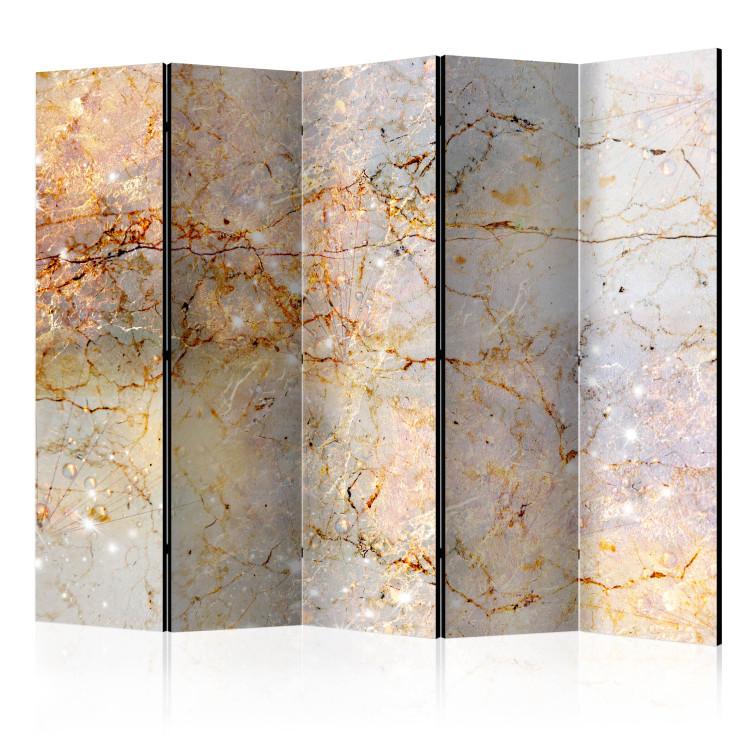 Room Divider Enchanted in Marble II - light marble texture with a luxurious accent