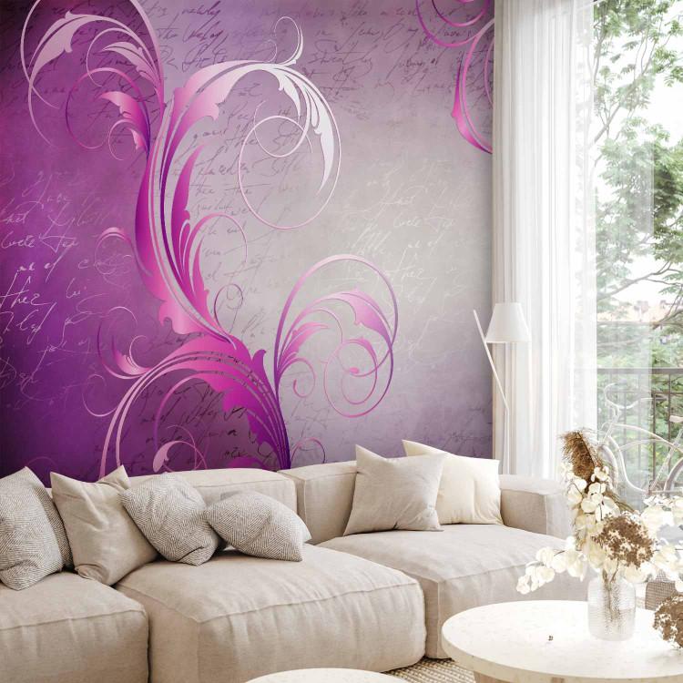 Wall Mural Purple leaf