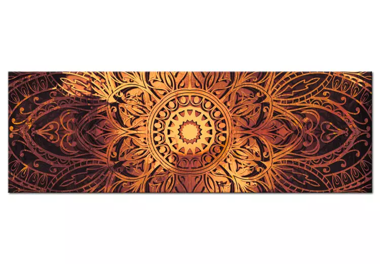 Canvas Print Amber Mandala