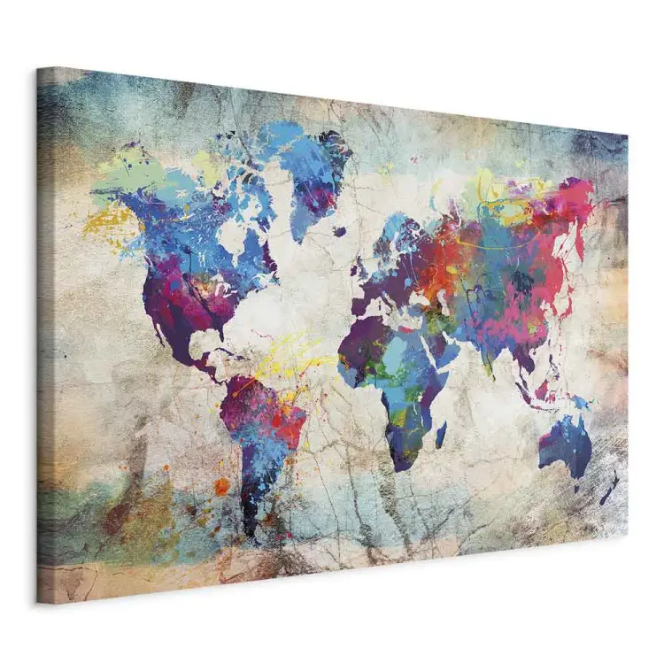World Map: Colourful Madness