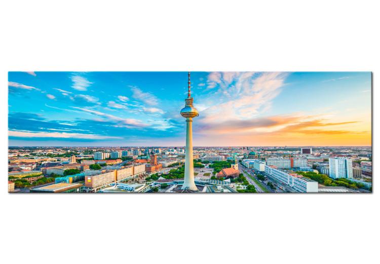 Canvas Print Berliner Fernsehturm, Germany - City Architecture Panorama of Berlin
